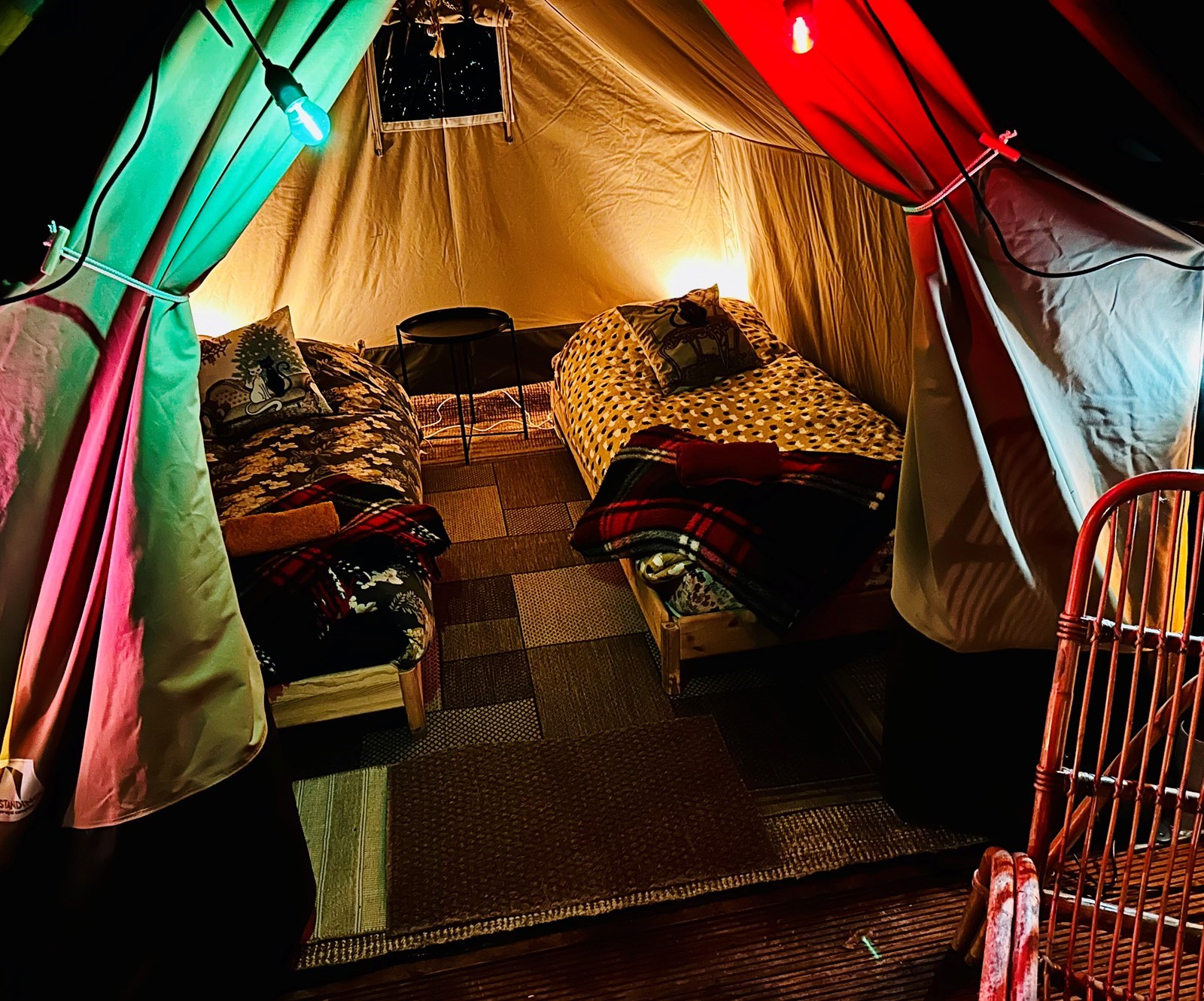 Knusse Safaritent voor 2 personen op eco-camping 