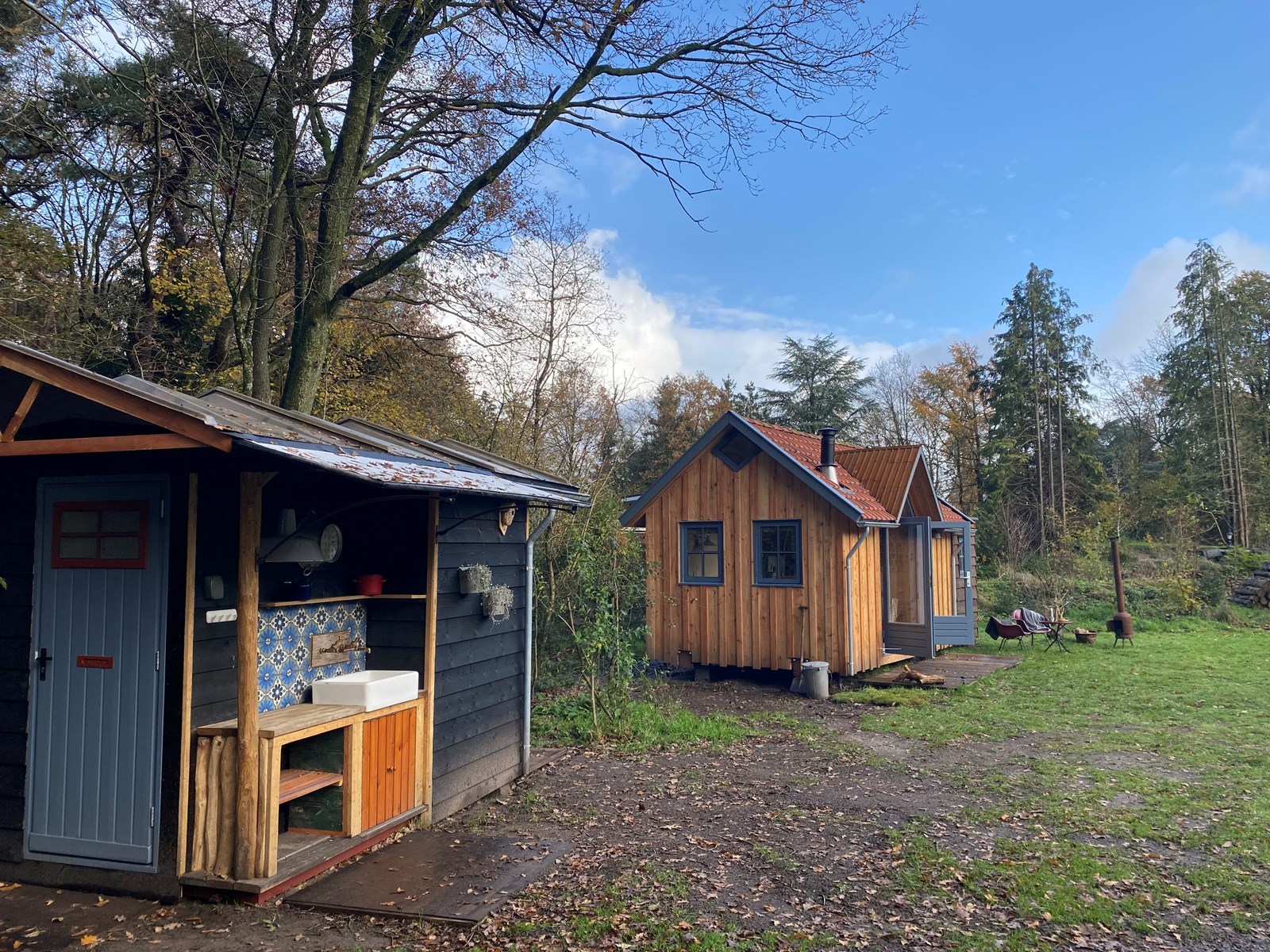 Sfeervol Tiny house aan een natuurgebied