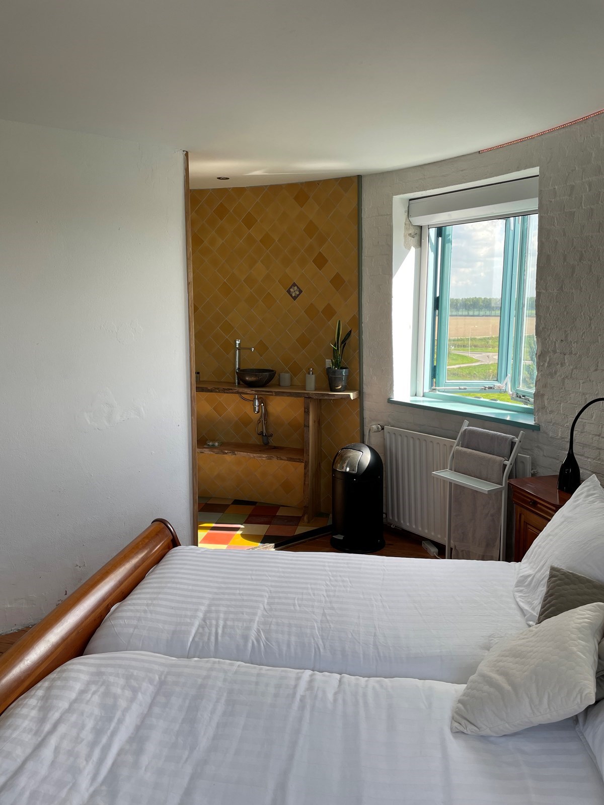 Een bijzondere overnachting in de torenkamer op verdieping 5 van een Watertoren uit 1914