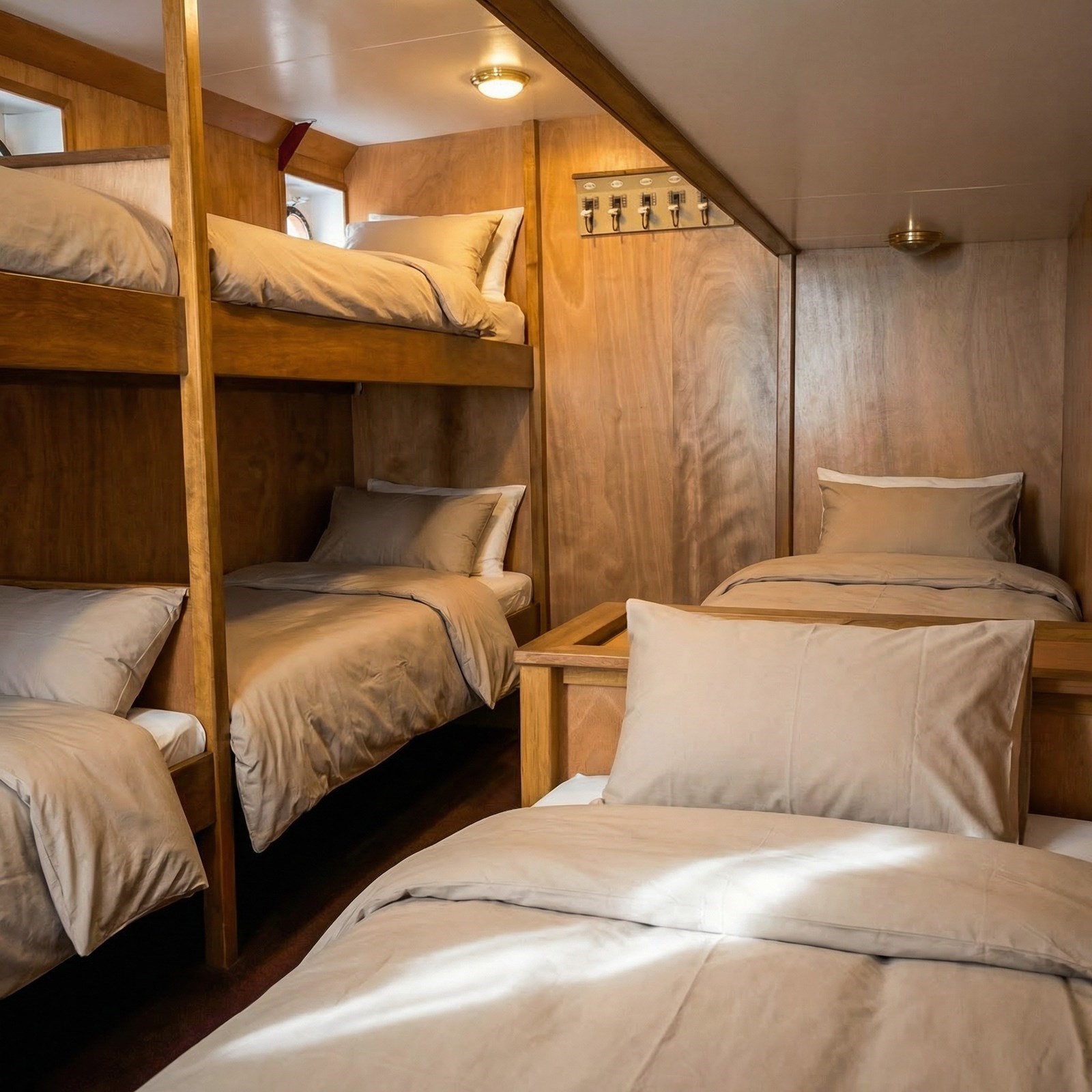 Slapen op een historisch schip uit 1891