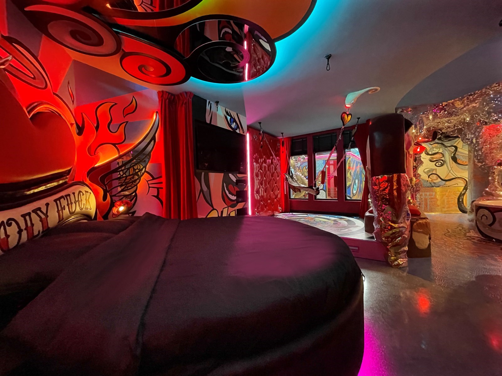 Slapen in een schitterend sprookjesachtig kunstwerk