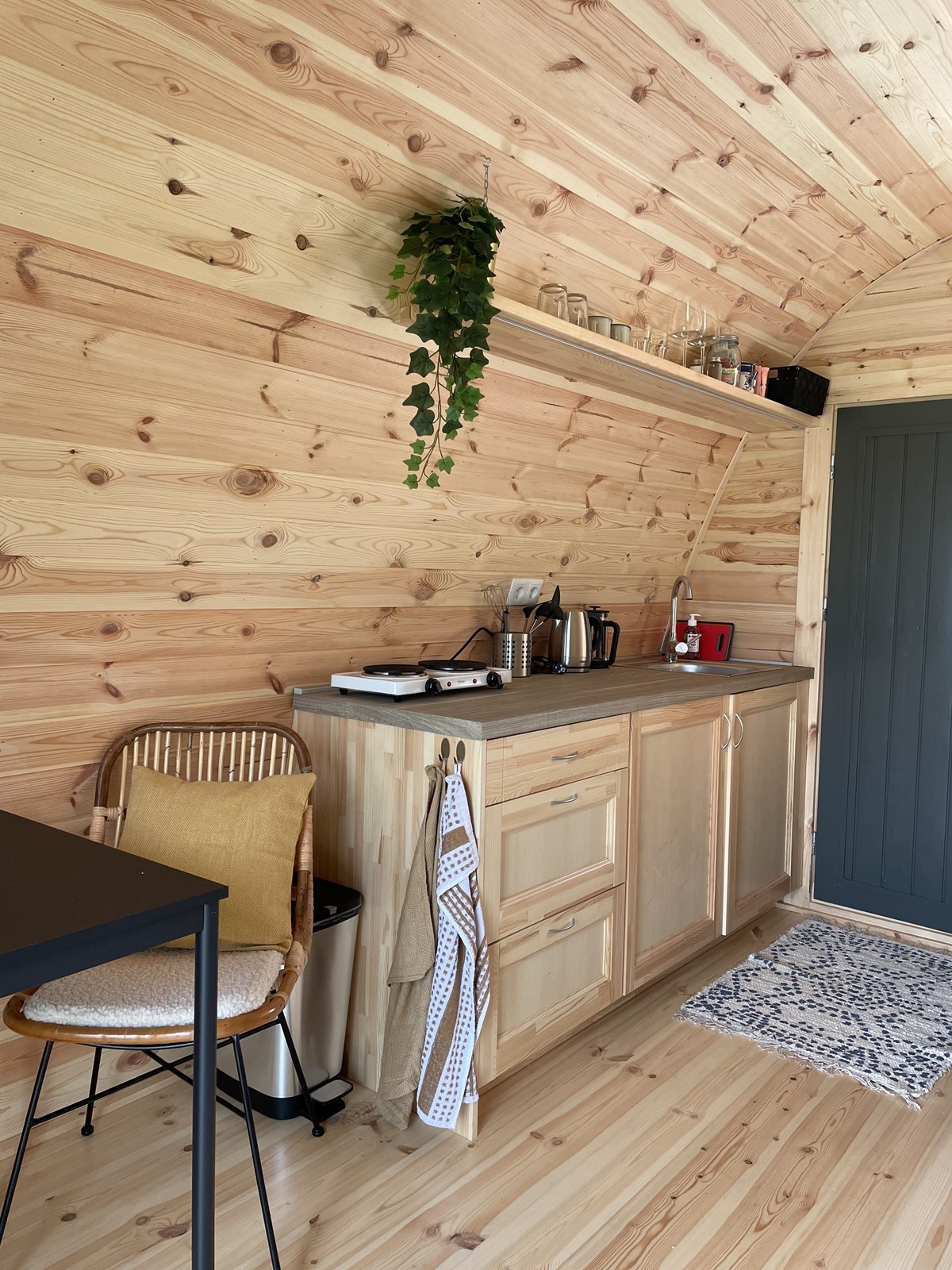 Pod met uitzicht op de duinen en op 10 minuten fietsen naar het strand