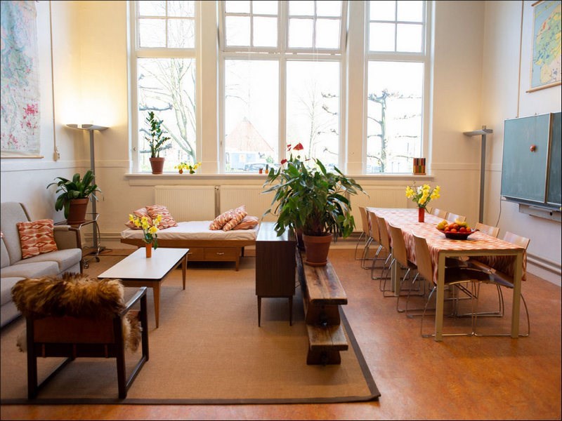 Overnachten in een voormalige basisschool