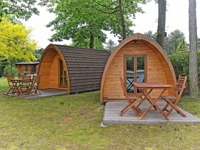 Slapen in een POD aan het water Slapen in een POD aan het water