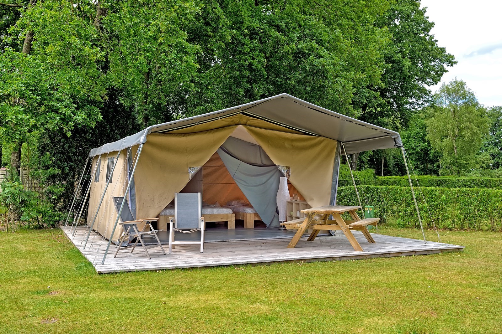 Safaritent aan de rand van Natuurgebied de Maashorst