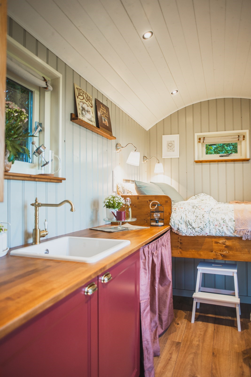 Romantische get-a-way in een luxe Herderswagen