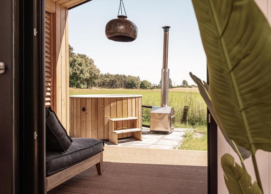 Natuurlodge met hottub