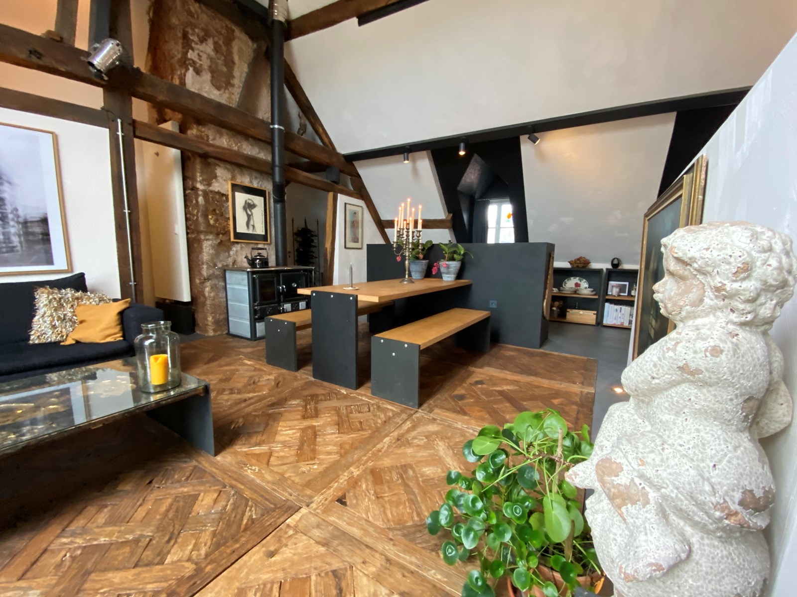 Overnachten in een Loft in een kasteel uit 1653