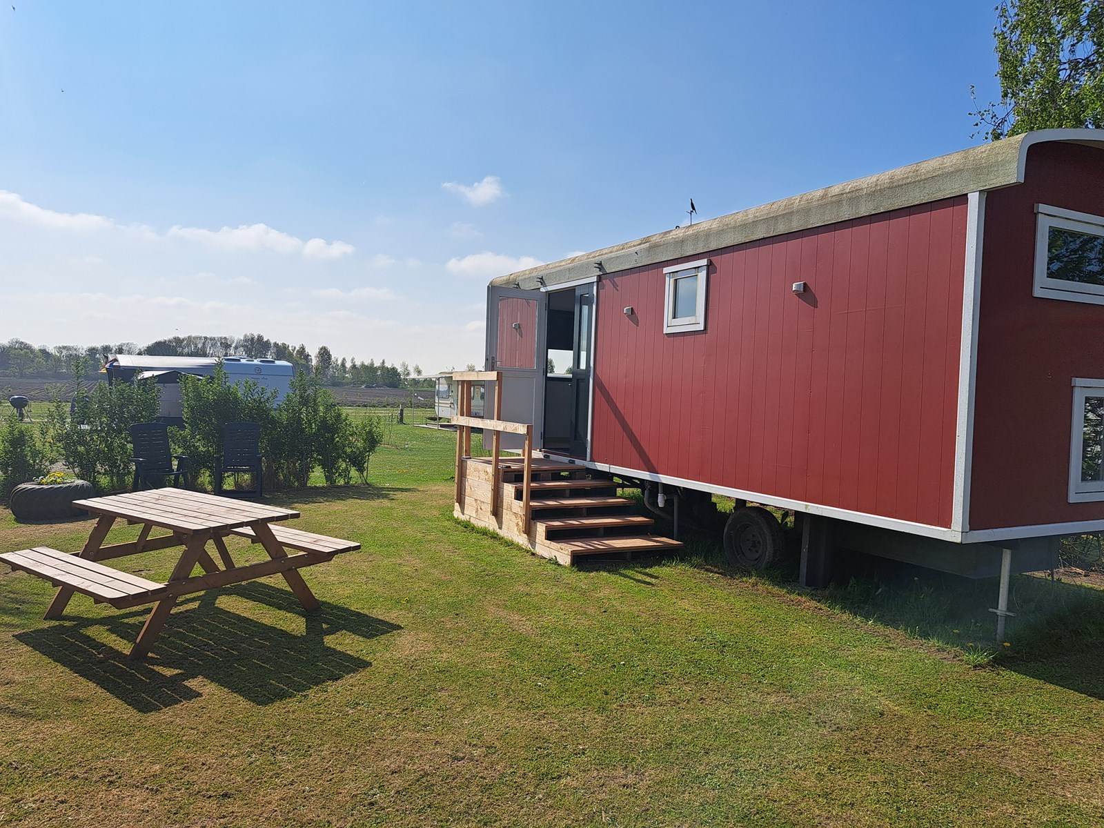 Origineel overnachten in een knusse Pipowagen bij de boer