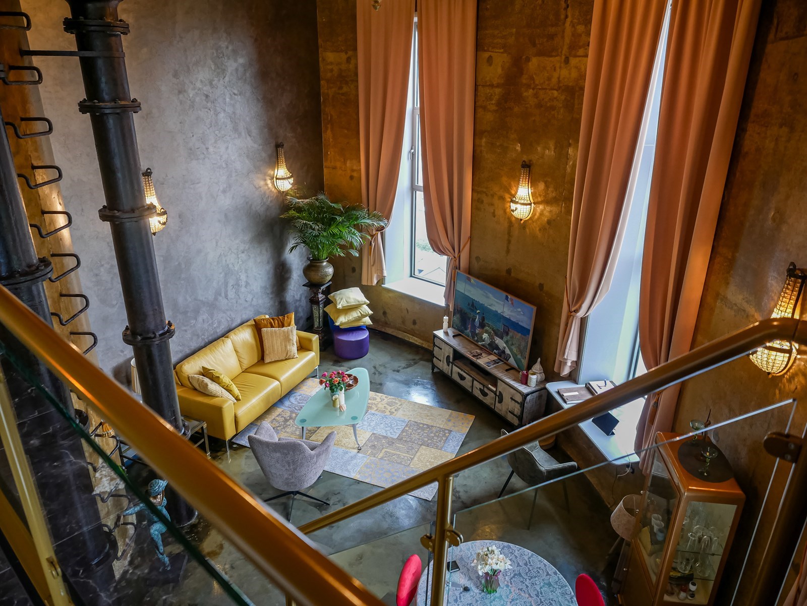 Overnachten in het voormalig waterbassin van een Watertoren