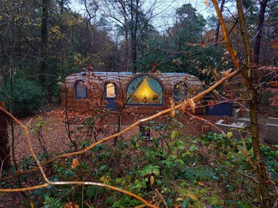 Iglu cabin midden in het bos Iglu cabin midden in het bos
