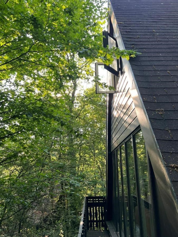 Origineel overnachten in een A-frame huisje in Durbuy