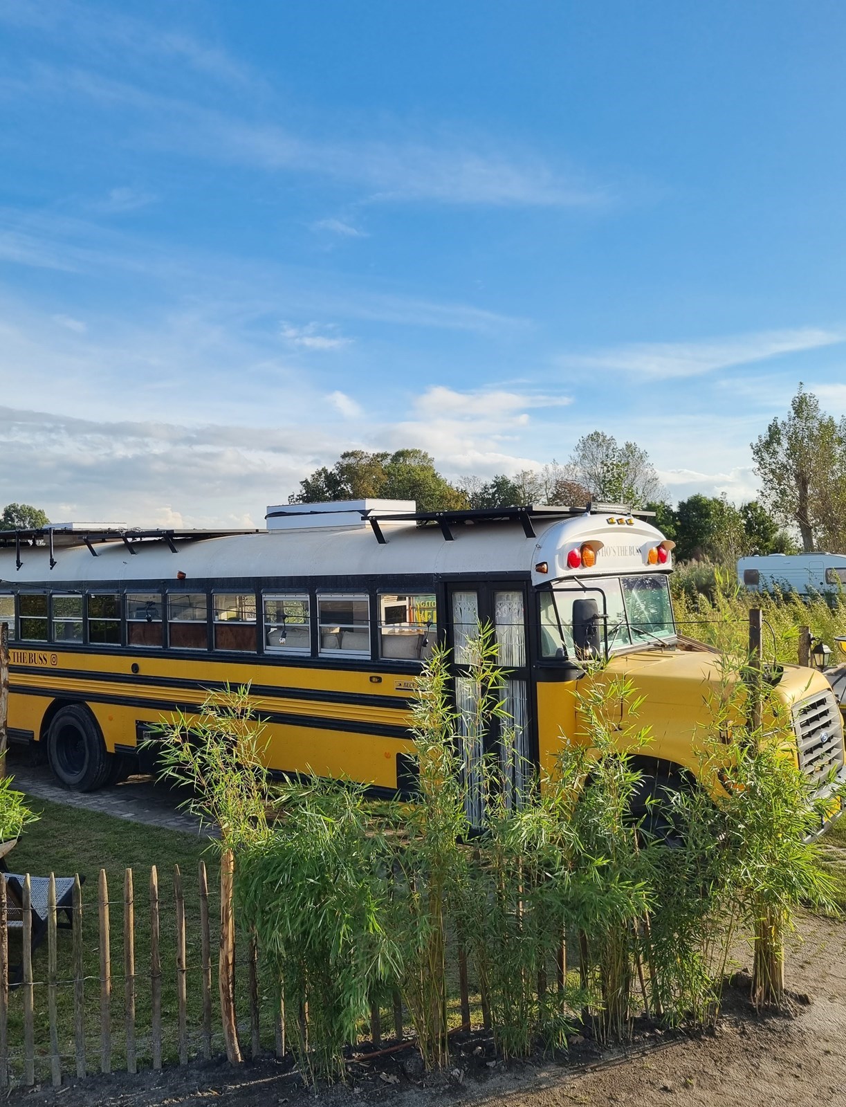 Origineel overnachten in een Amerikaanse schoolbus