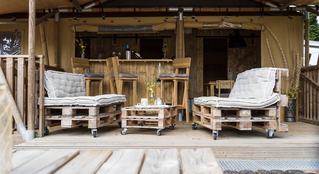 Glamping in een luxe safaritent in Limburg