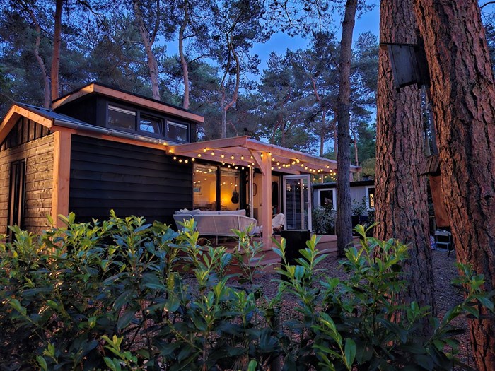 Sfeervol houten Tiny House in de Drentse natuur Sfeervol houten Tiny House in de Drentse natuur