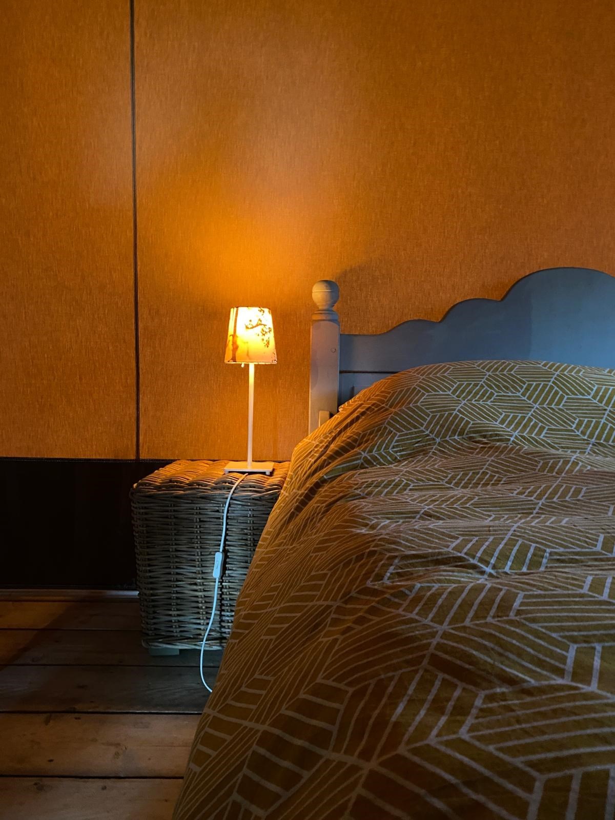 Glamping in een safaritent met sanitair