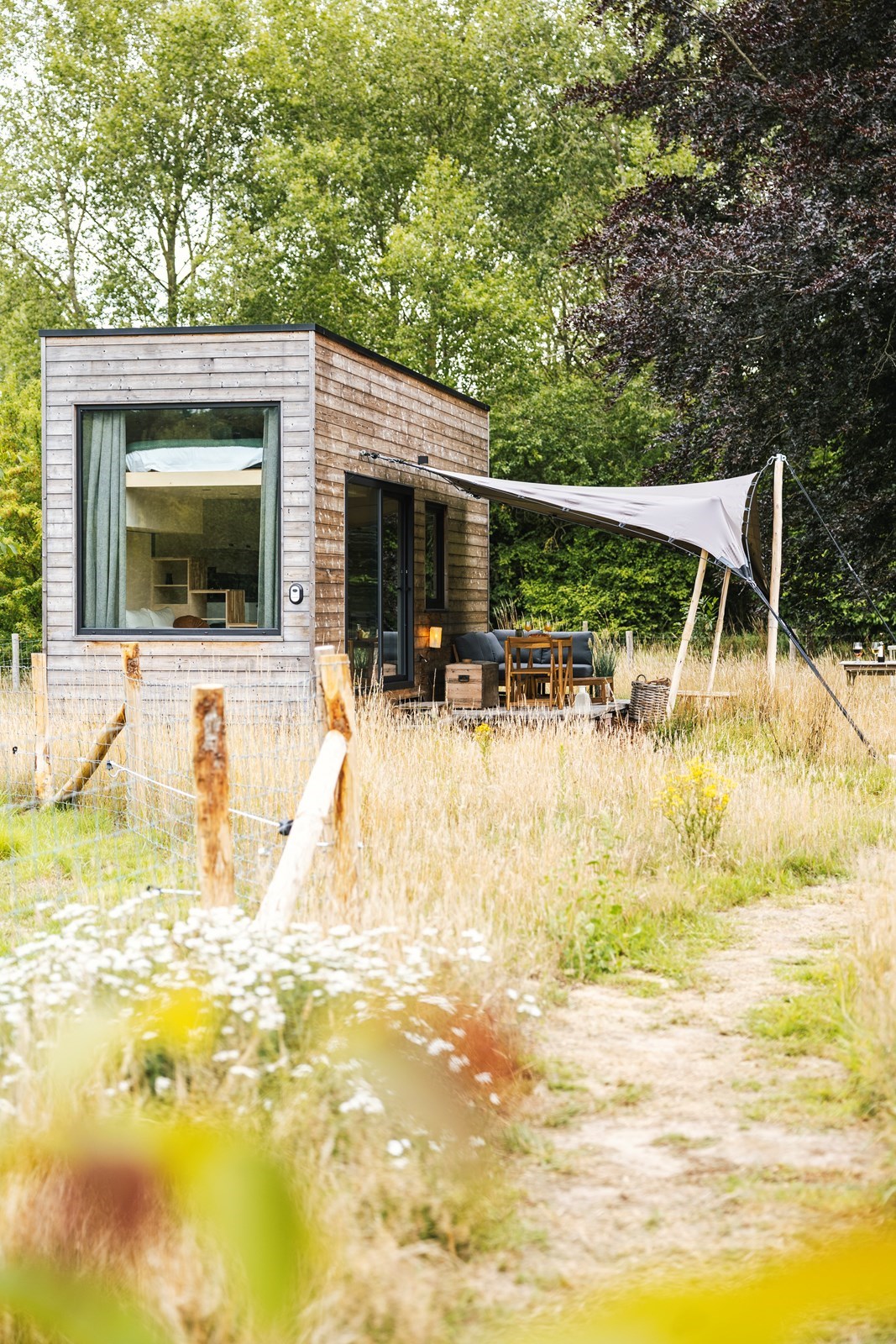 Tiny house tussen de schapen vlakbij Brugge