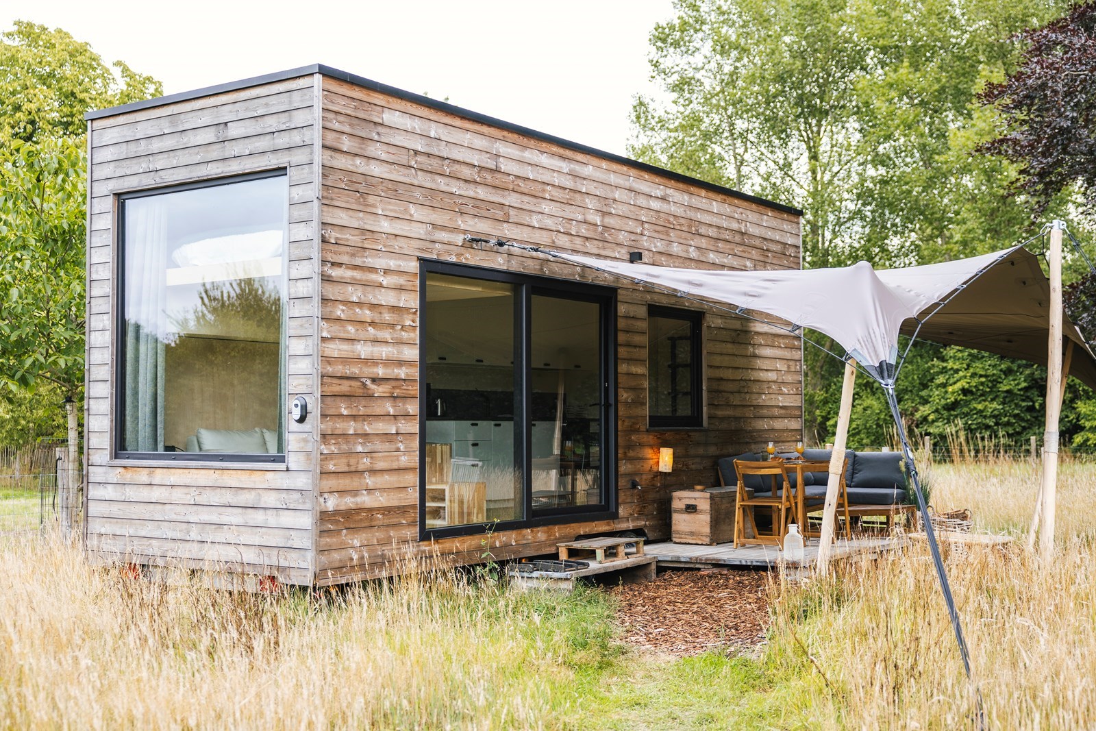 Tiny house tussen de schapen vlakbij Brugge