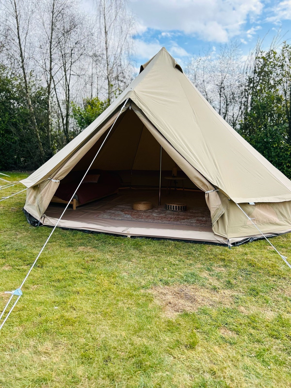 Overnachten in een Bell tent op een plek waar je helemaal zen wordt