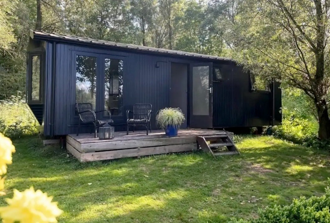 Tiny house met uitzicht op de beverburcht