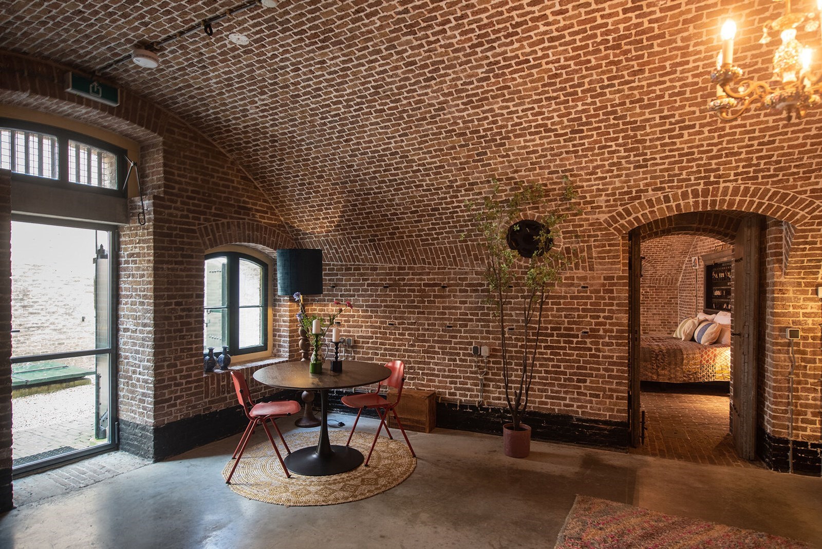 Overnachten in de voormalige Postkamer van een Fort