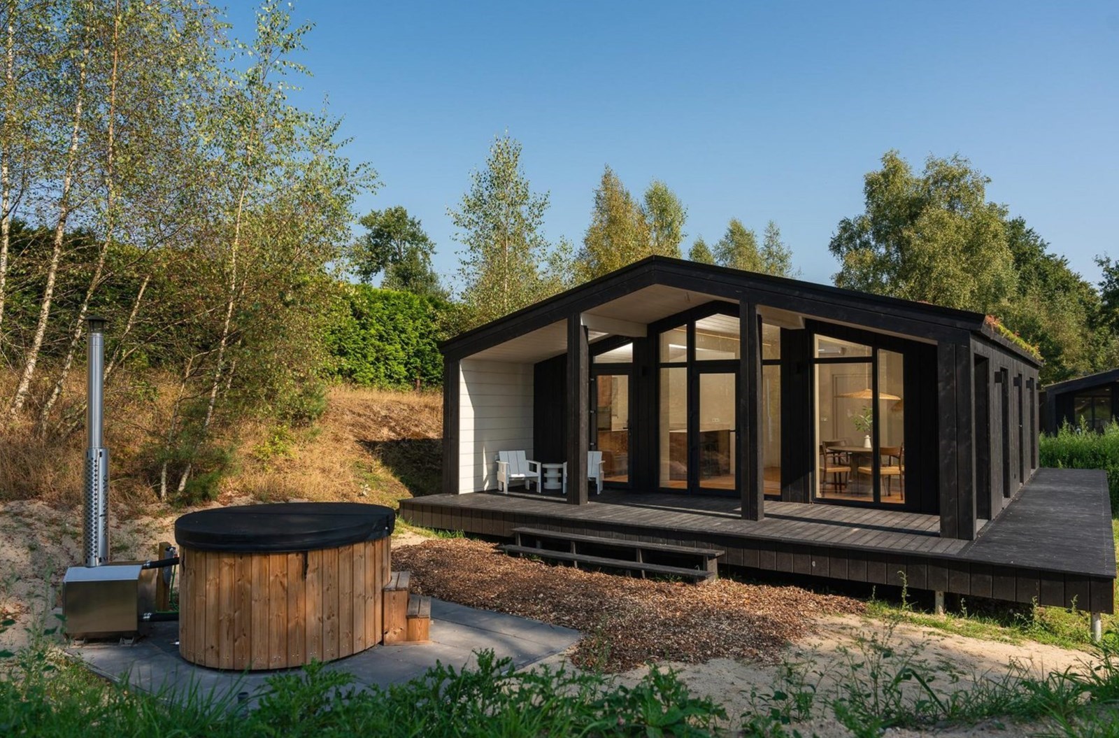 Unieke ecologische vakantiewoning met hottub