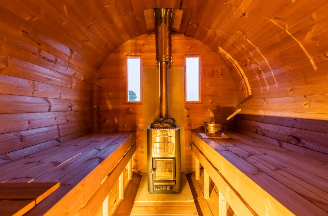 Unieke wellness Yurt met hottub en sauna