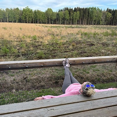 Boomhut met een waanzinnig uitzicht over de velden van Natuurmonumenten
