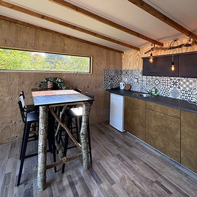 Boomhut met een waanzinnig uitzicht over de velden van Natuurmonumenten