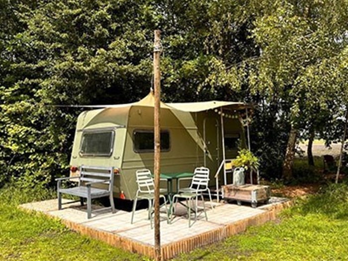 Vintage caravan in landelijke stijl Vintage caravan in landelijke stijl
