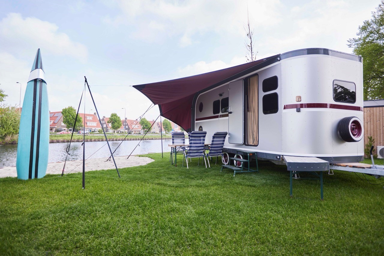 Glampervan geluk op een eigenzinnige stadsoase in Den Bosch