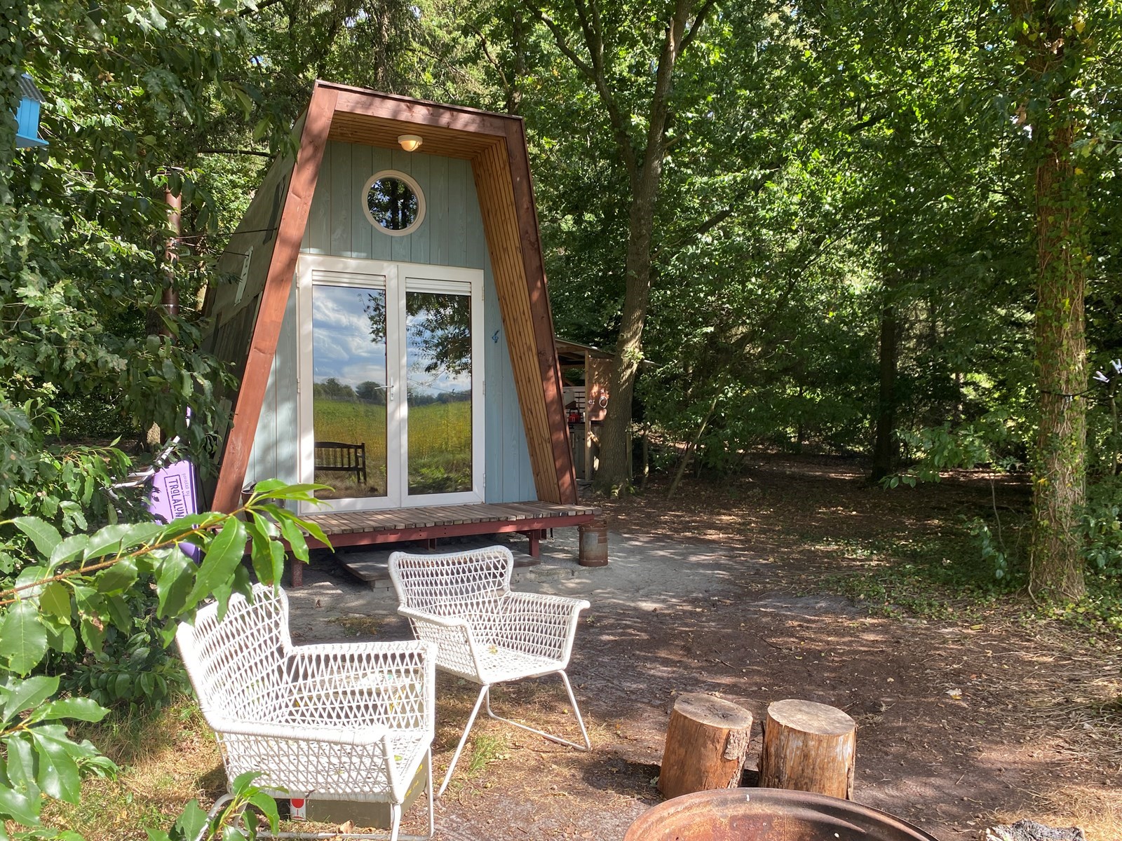 Origineel overnachten in een Natuurhut met weids uitzicht