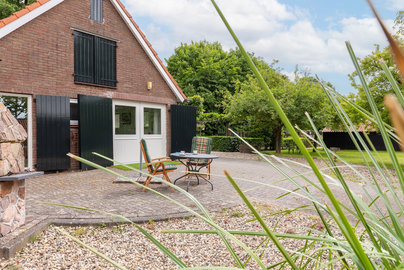 Slapen in een voormalige schuur in de natuur