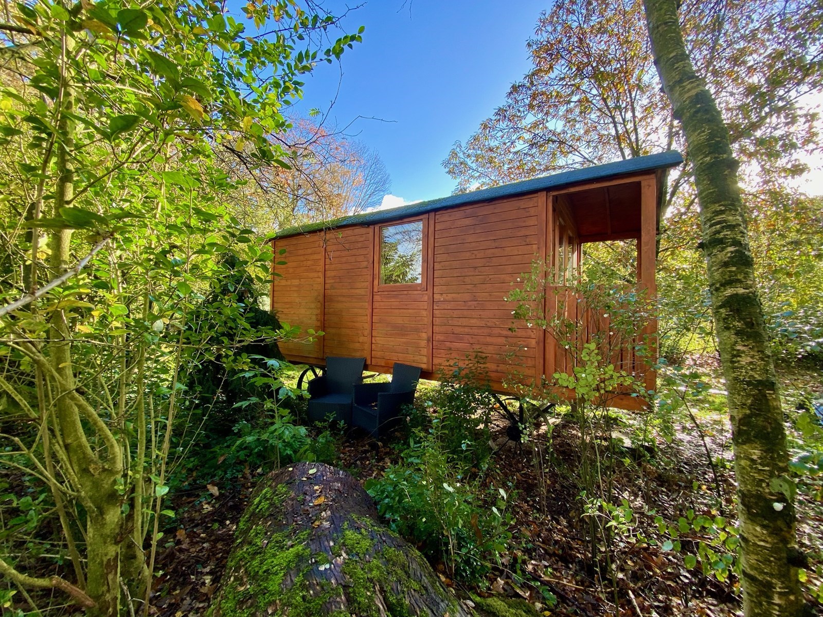 Origineel overnachten in een Wildhut, een Tiny-Home met uitzicht op wild