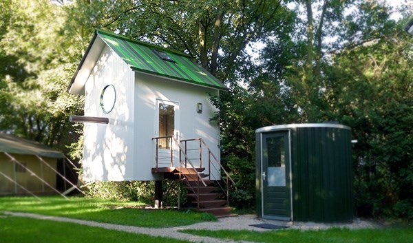 Slapen in een Vogelhuisje