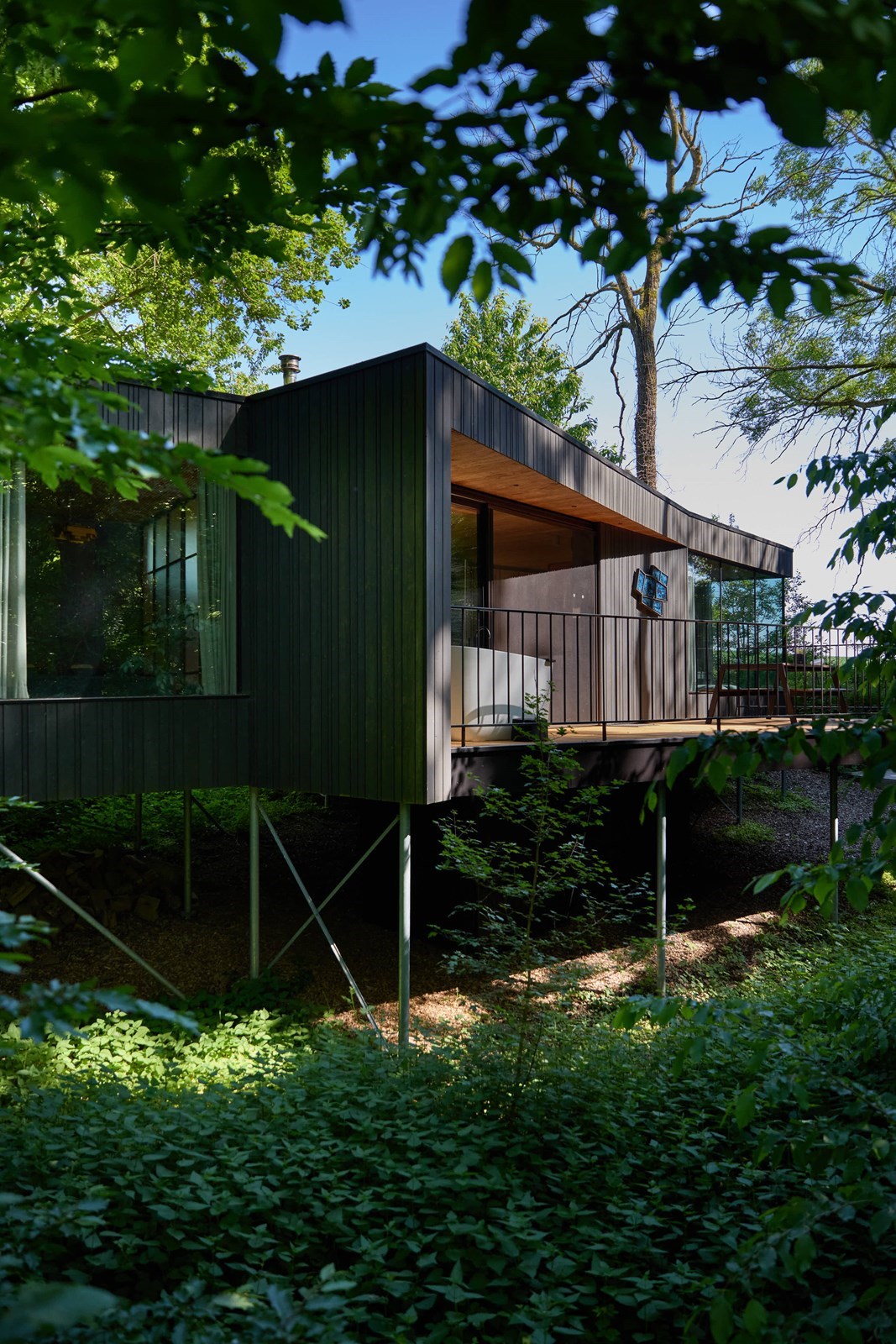 Een unieke design cabin in een privé bos om bewust te vertragen