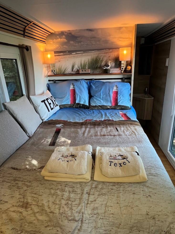 Overnachten in een verbouwde keet op Texel