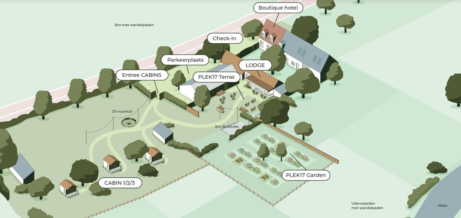 Groepsaccommodatie in een paradijsje, hartje natuur