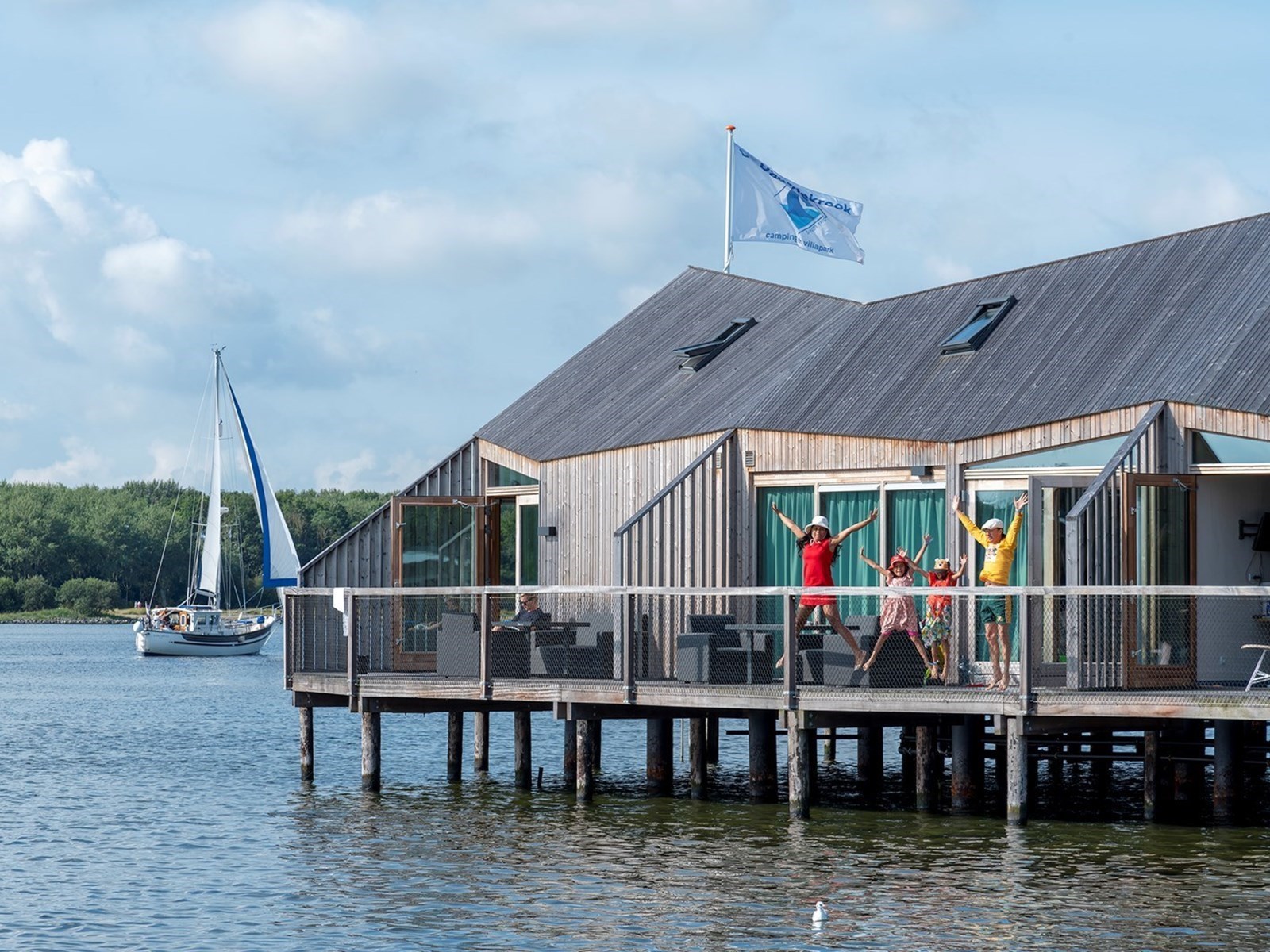 Unieke suite boven het water in Zeeland