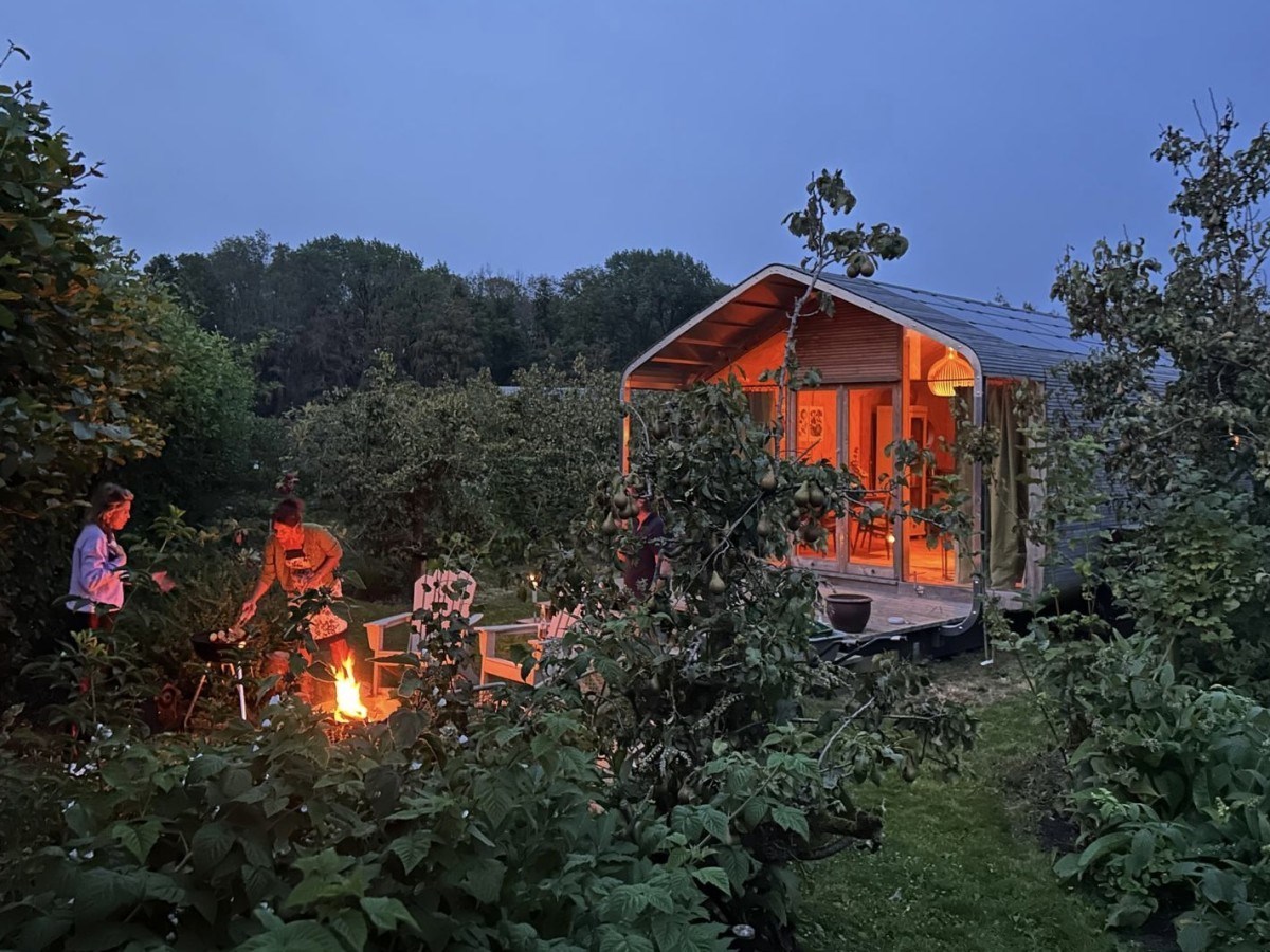 Wikkelhuisje met directe toegang tot je eigen stukje eetbare tuin