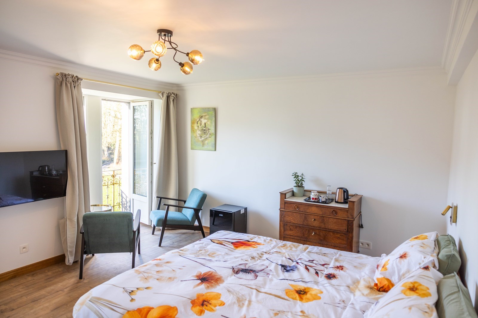 Balkonkamer in een Belgisch kasteel