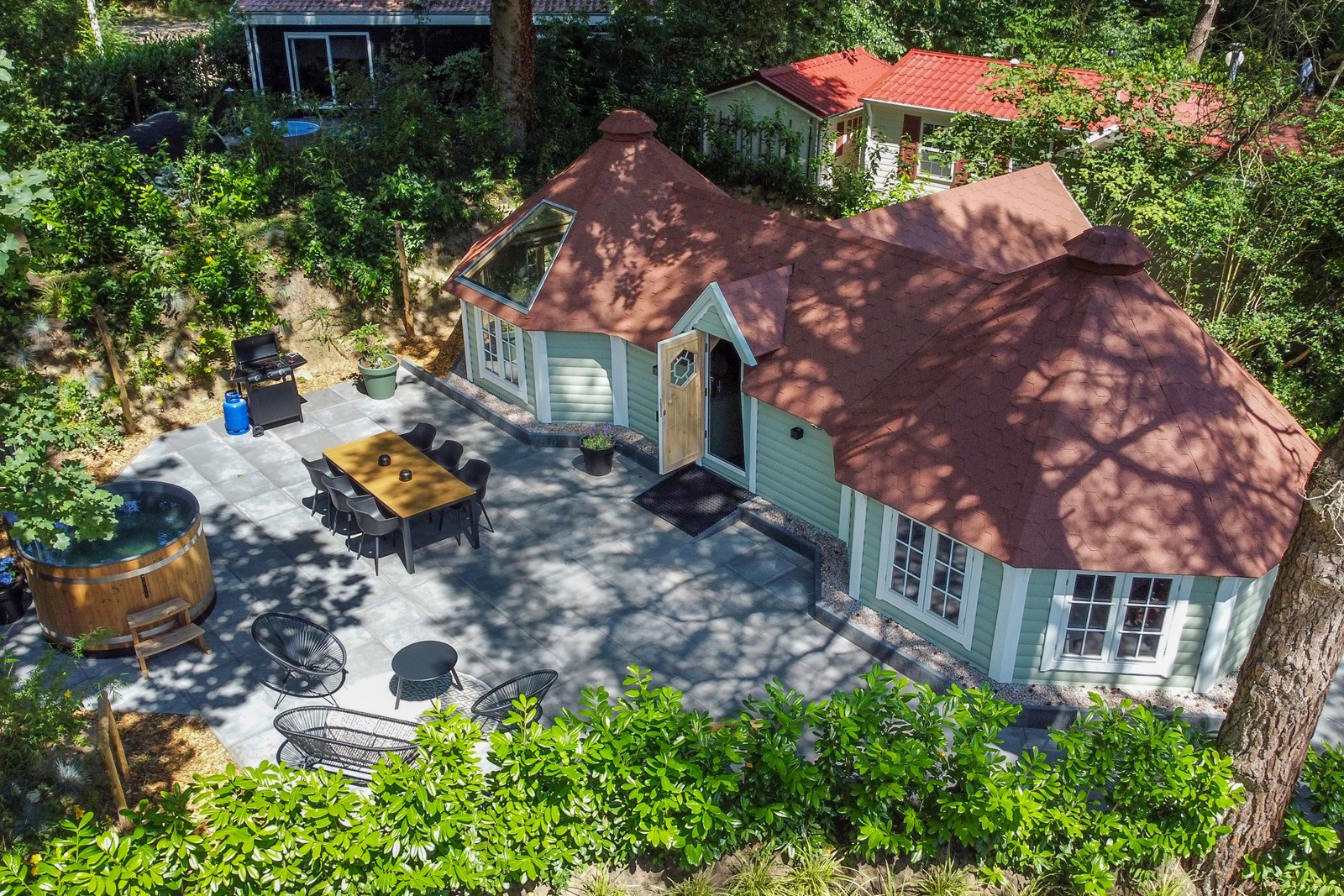 Wellness kota met hottub en sauna