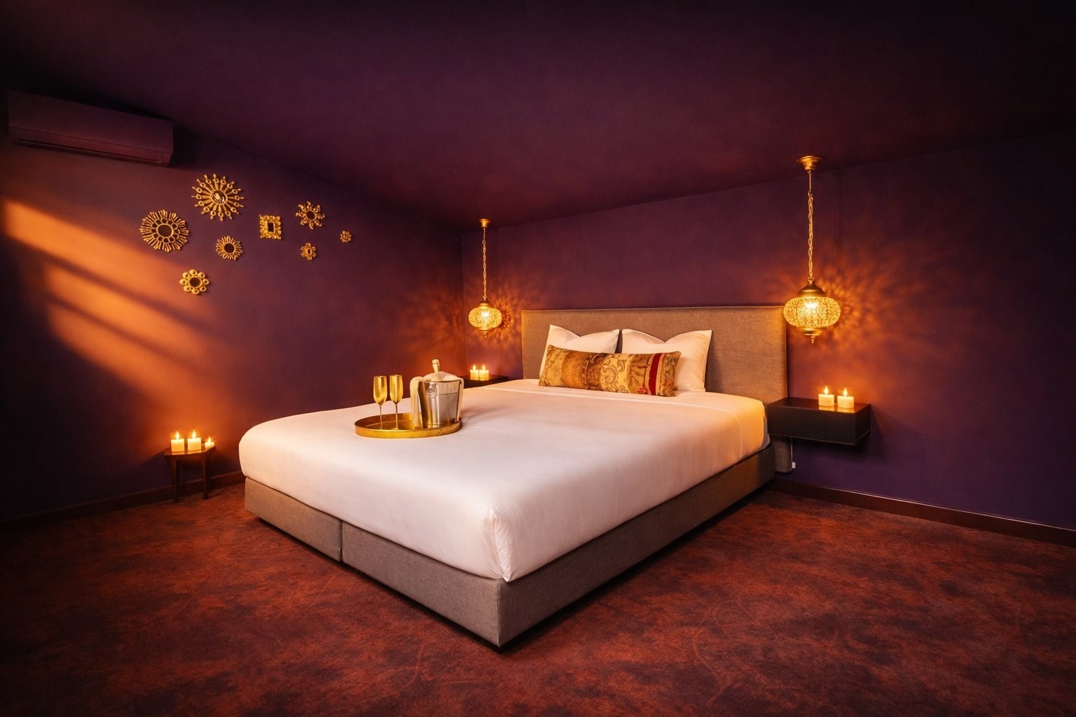 Luxe Wellnesslodge met sauna en 2 persoons bubbelbad onder een hemel van honderden lichtjes - Stoomcabine & thuisbioscoop - Openhaard & toegang Wellness Tuin - *** Gratis Fles Prosecco en Partner Connect Box ***