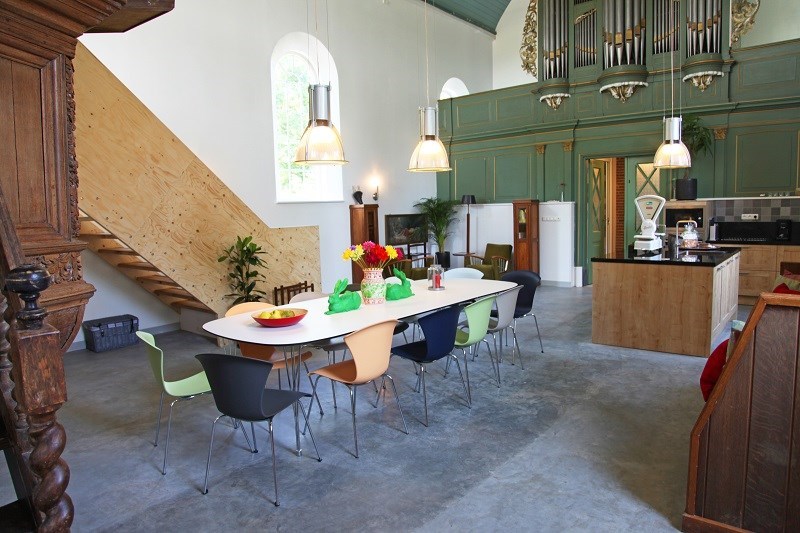 Bijzondere groepsaccommodatie in een Kerk in Friesland