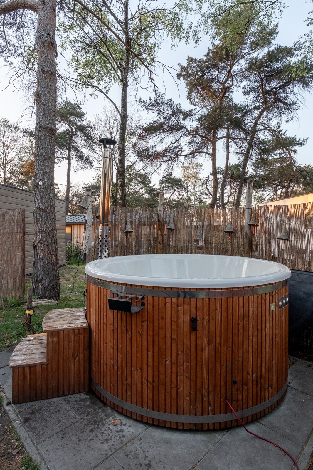 Luxe wellness lodge Sallandse Heuvelrug met hottub