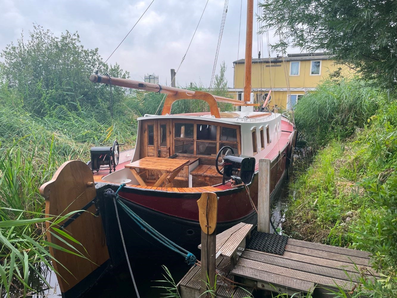 Overnachten op een antieke zeilboot