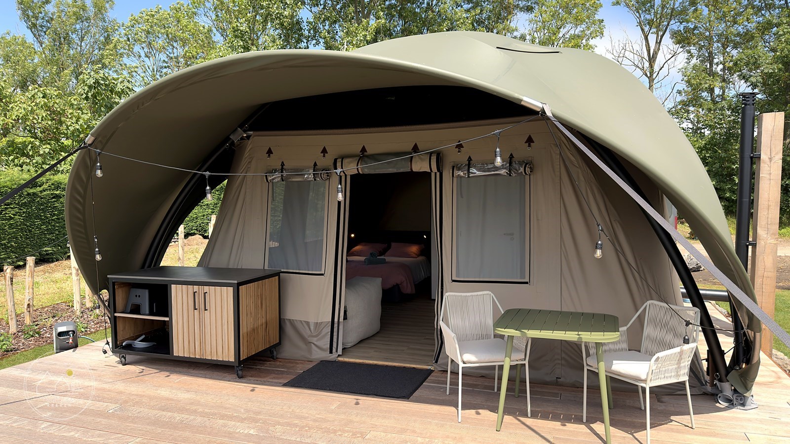 Romantische 2-persoons glamping lodge met hottub