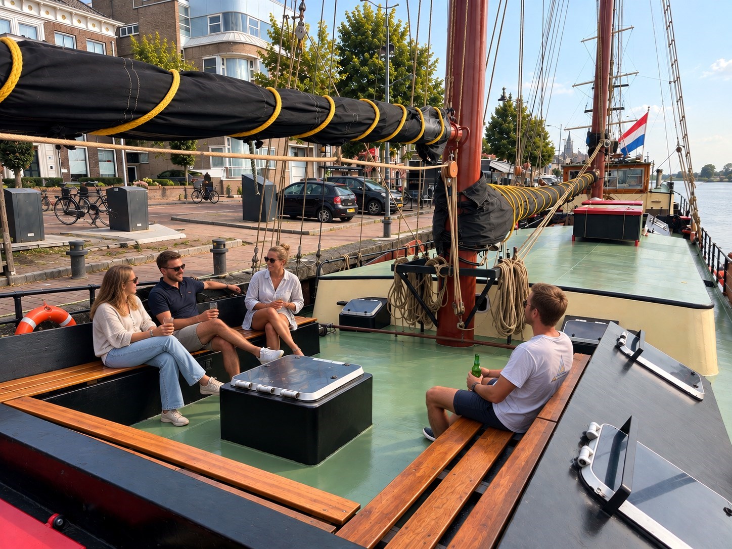 Groepsaccommodatie op een historische tweemastklipper