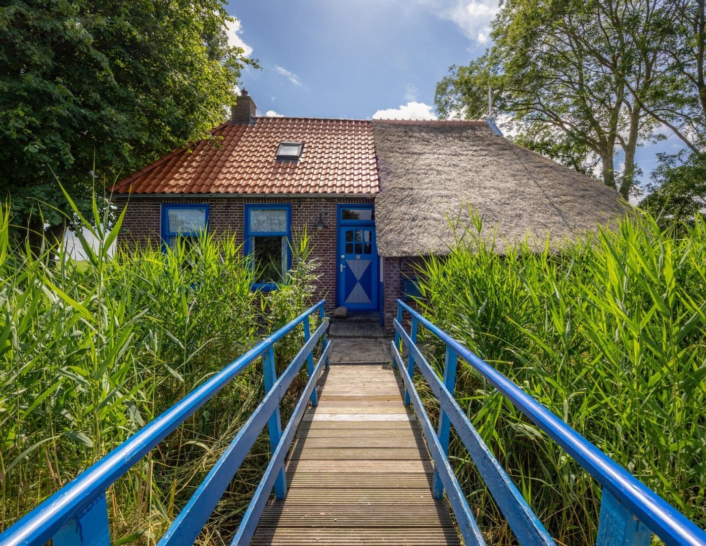 Slapen in een kleurrijk kunstenaarshuis in Friesland