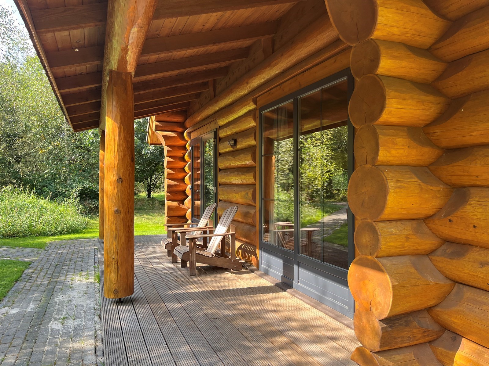 Slapen in een échte Canadese houten lodge met privésauna
